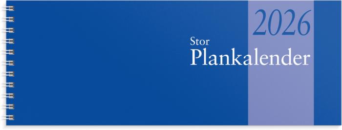 Kalender 2026 Stor Plankalender spiralbunden