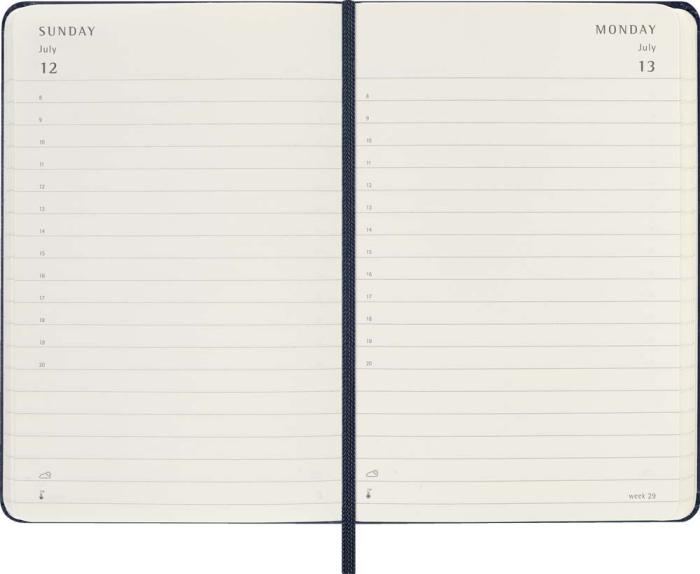 Kalender Moleskine Daily Hard Pocket Sapphire Blue 2026