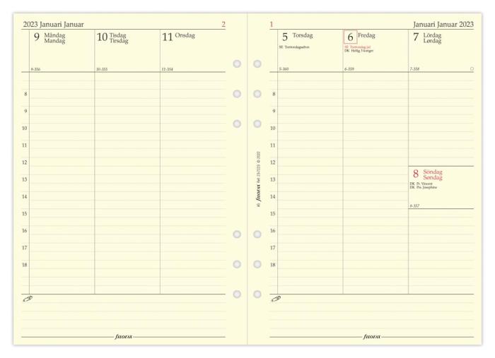 Filofax Dagbok vertikal A5 2023