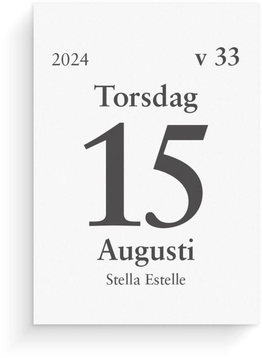 Dagblock studieåret 2024-2025
