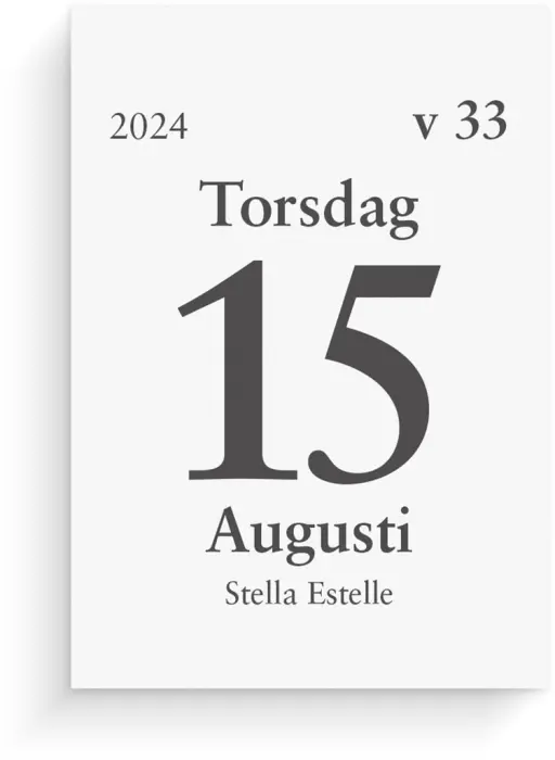 Dagblock studieåret 2024-2025