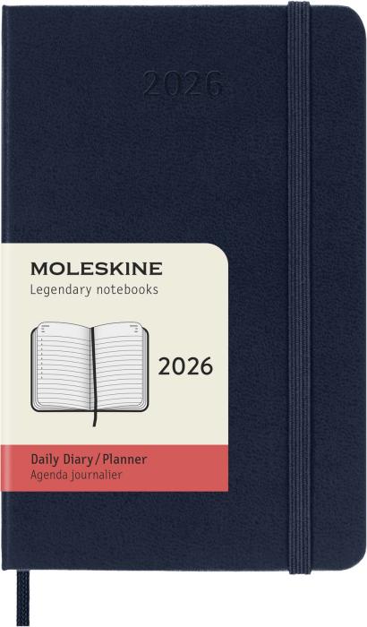 Kalender Moleskine Daily Hard Pocket Sapphire Blue 2026