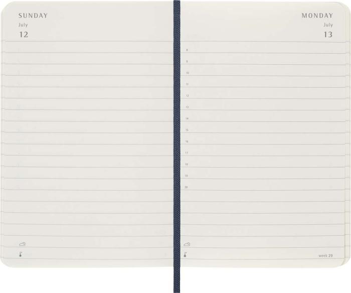 Kalender Moleskine Daily Soft Pocket Sapphire Blue 2026