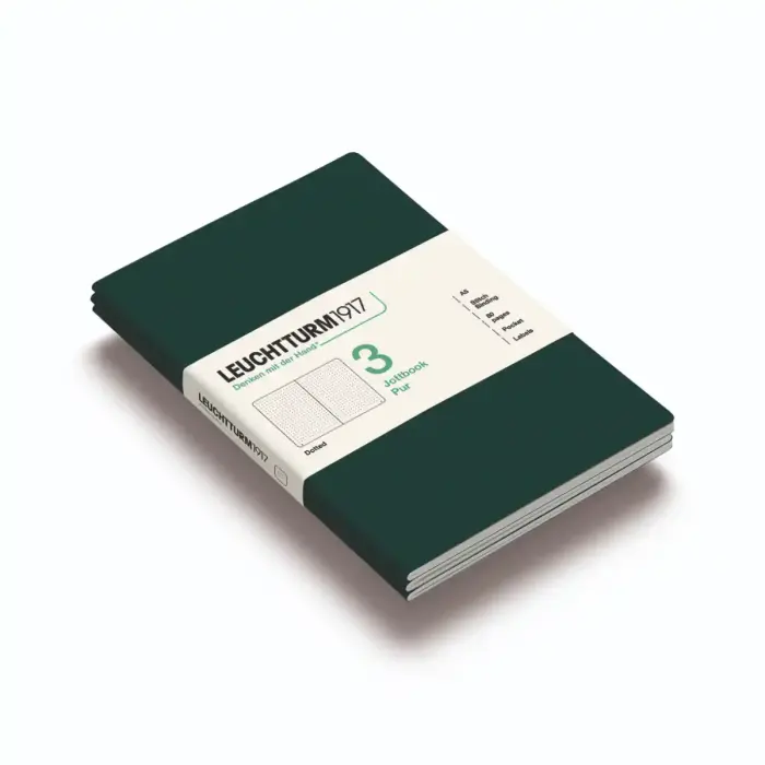Leuchtturm Jottbook A5 3- pack Dotted Forest Green