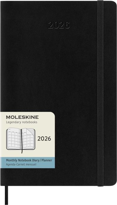 Kalender Moleskine MonthNote Black Soft Large 2026