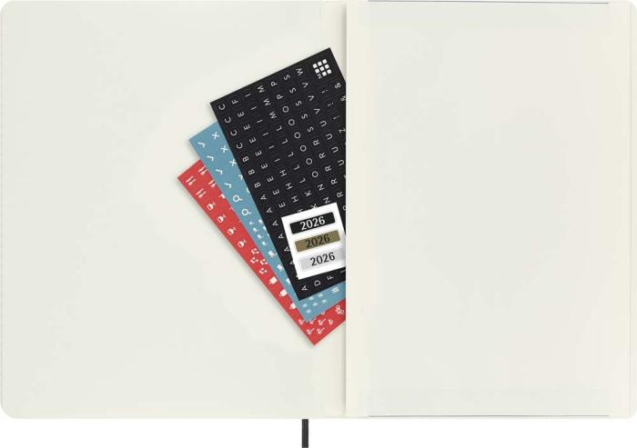 Kalender Moleskine MonthNote Black Soft XL 2026