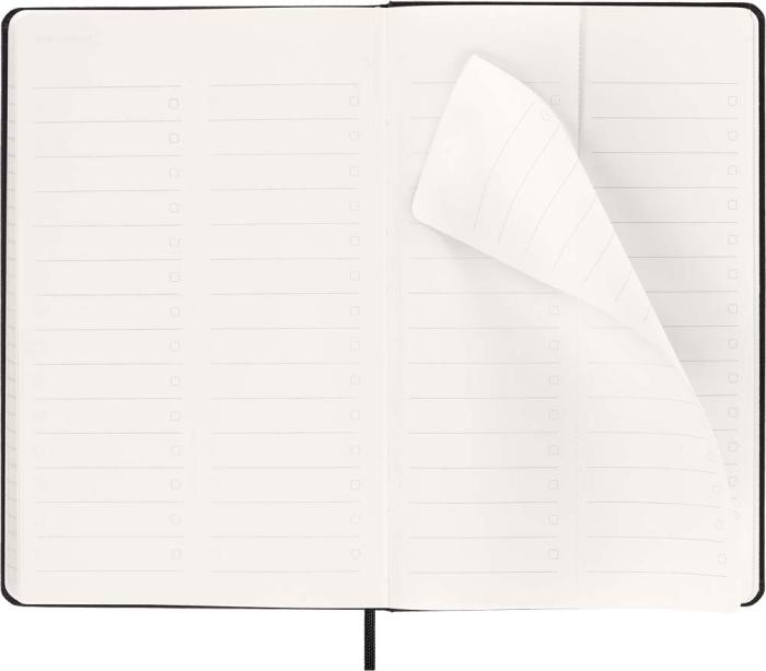 Kalender Moleskine Weekly Pro Vertical Svart hard large 2026
