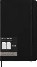 Kalender Moleskine Weekly Pro Vertical Svart hard large 2026