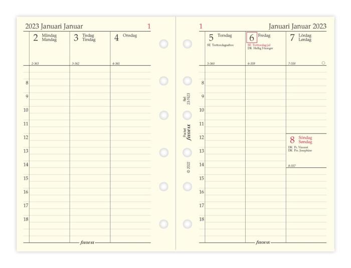 Filofax Dagbok Pocket vertikal 2023