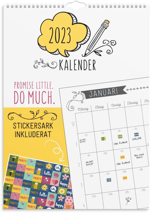 Väggkalender Doodle 2023