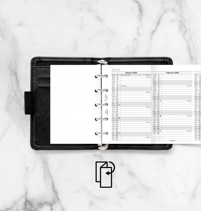 Filofax årsplan mini 2023