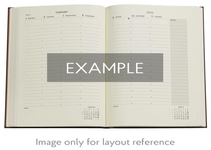Kalender Paperblanks 18-months Austen Vertical 2026