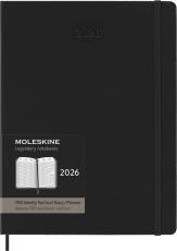 Kalender Moleskine Weekly Pro Vertical Svart hard XL 2026