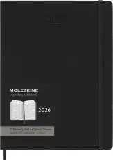 Kalender Moleskine Weekly Pro Vertical Svart hard XL 2026
