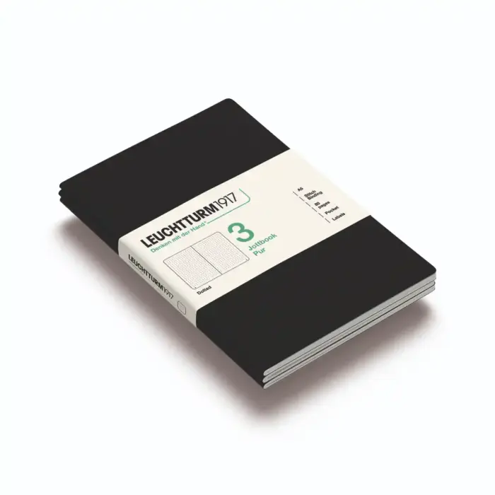 Leuchtturm Jottbook A5 3- pack Dotted Black