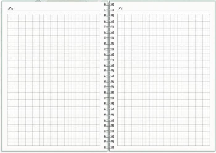 Kalender Study A5 Story grön 2024-2025