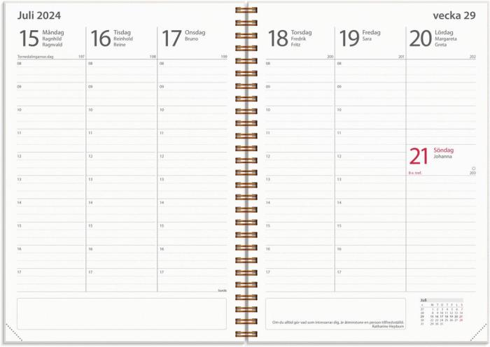 Kalender Study A5 Story Fjärilar 2024-2025