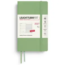 Kalender Leuchtturm1917 A6 vecka/notes Soft Sage 2027