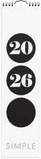 Väggkalender Simple 2026