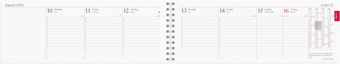 Kalender 2026 Stor Plankalender spiralbunden