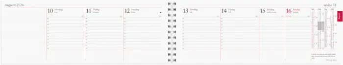 Kalender 2026 Stor Plankalender spiralbunden