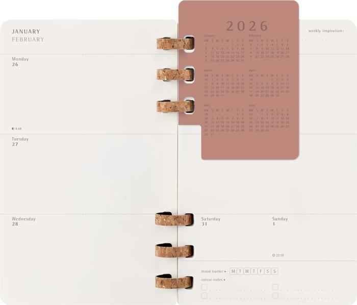 Kalender Spiral Planner 2026 Large Svart
