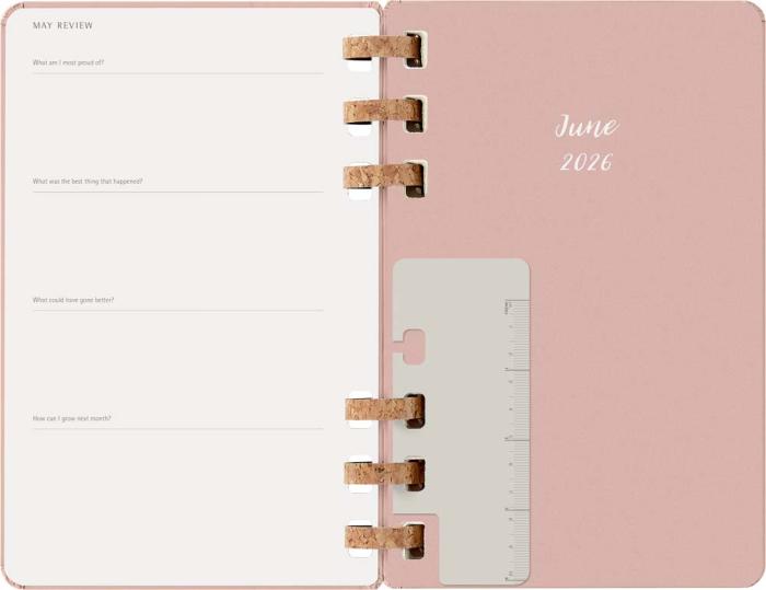 Kalender Moleskine Spiral Planner 2026 Large Almond