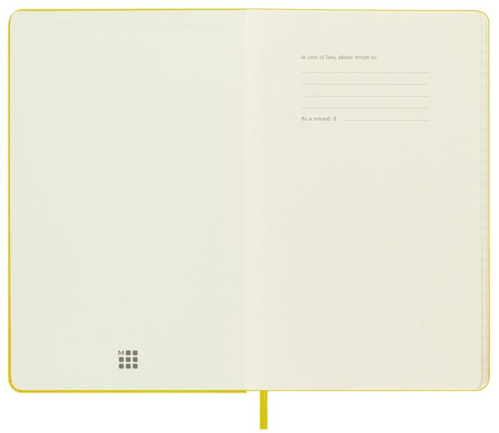Moleskine Weekly Notebook Hay Yellow hard Large 2023
