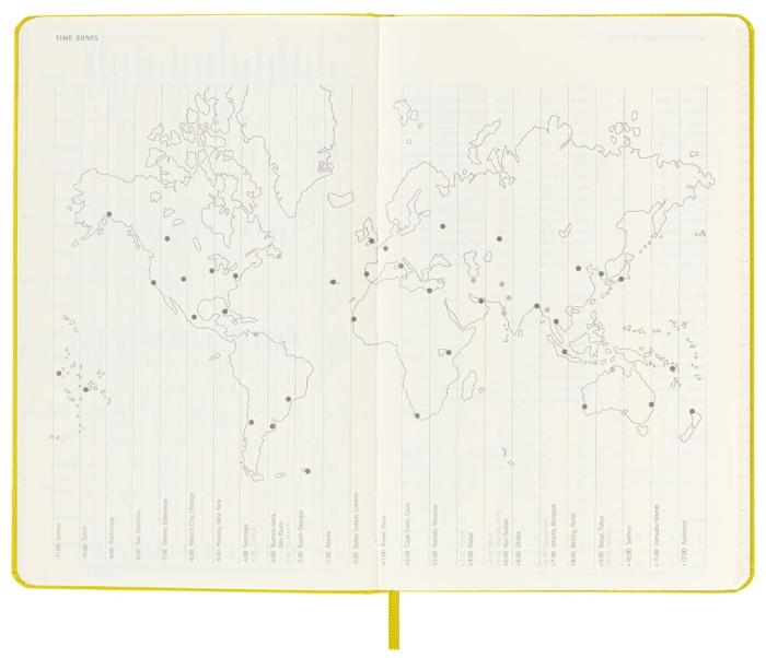 Moleskine Weekly Notebook Hay Yellow hard Large 2023