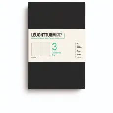 Leuchtturm Jottbook A5 3- pack Dotted Black