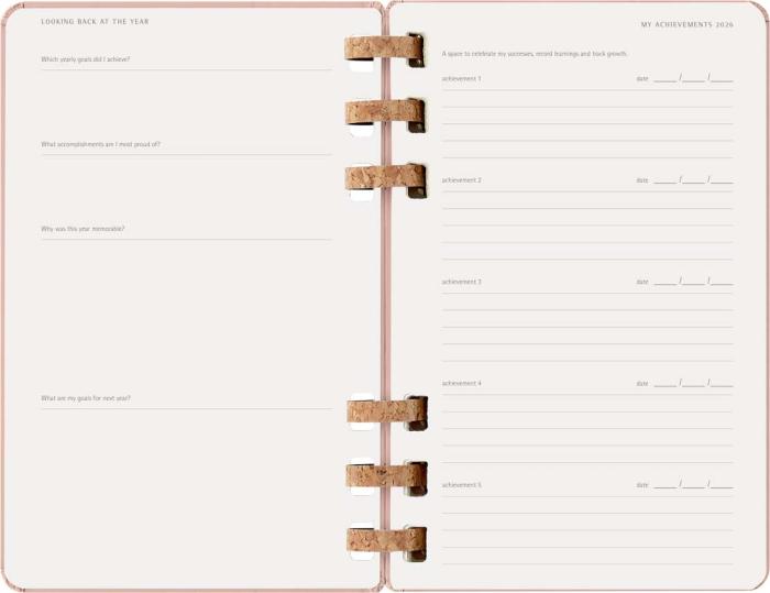Kalender Moleskine Spiral Planner 2026 Large Almond