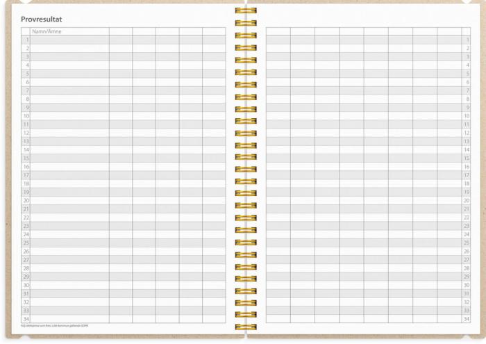 Kalender Study A5 Story plommon 2024-2025