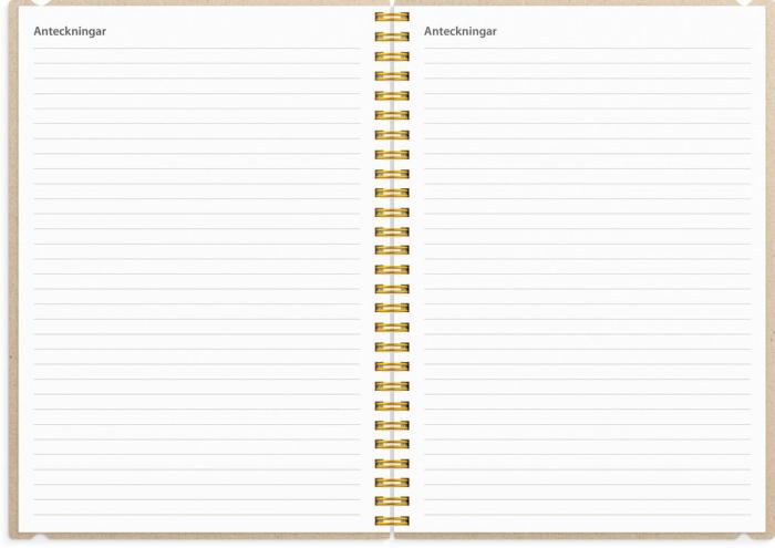 Kalender Study A5 Story plommon 2024-2025