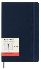 Moleskine Daily Sapphire Blue Hard Large 2024 