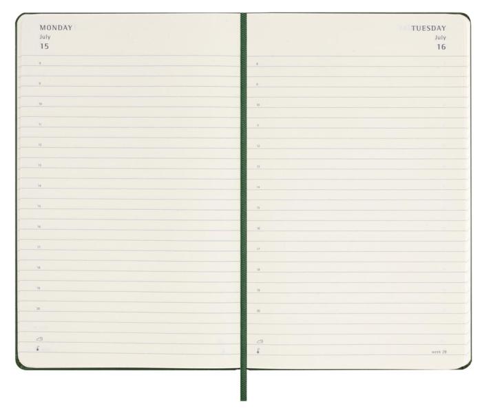 Moleskine Daily Myrtle Green Hard Large 2024 