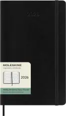 Kalender Moleskine Horizontal Weekly Black Soft Large 2026
