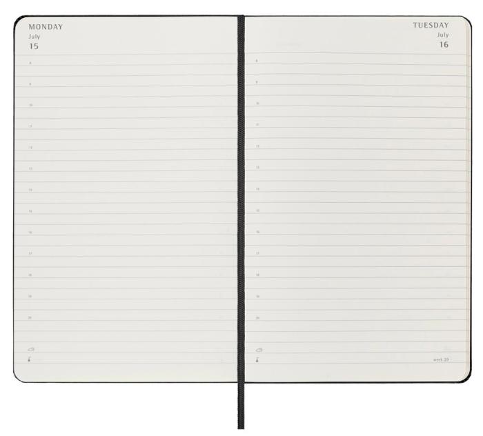 Moleskine Daily Black Hard Large 2024 