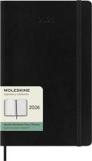 Kalender Moleskine Weekly notebook Large Black Soft 2026