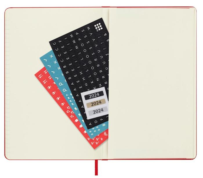 Moleskine Moleskine Daily Red Hard Large 2024 - Kalenderkungen.se