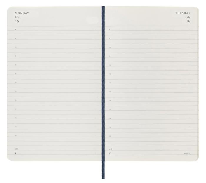 Moleskine Daily Blue Soft Large 2024