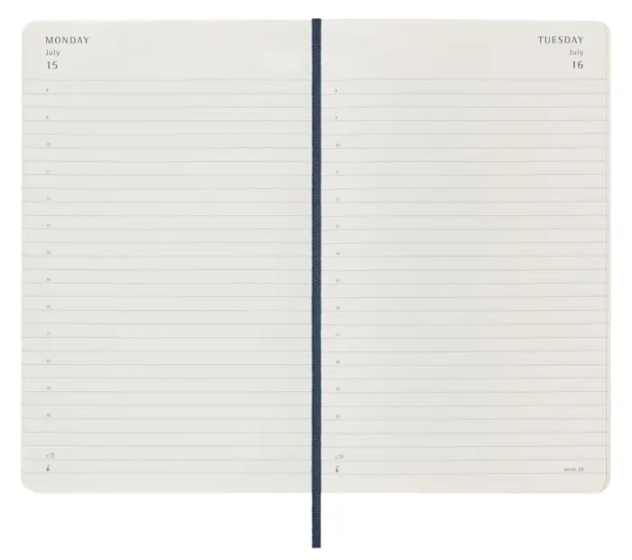 Moleskine Daily Blue Soft Large 2024