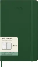 Kalender Moleskine Weekly Notebook Myrtle Green hard Large 2026