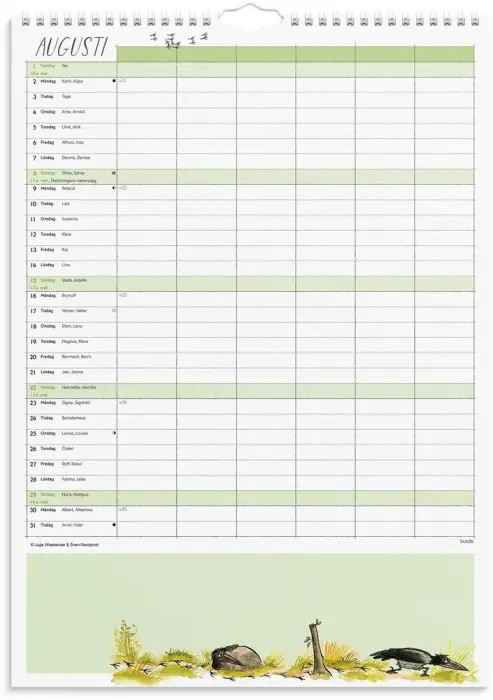 Familjekalender Mamma Mu 2027