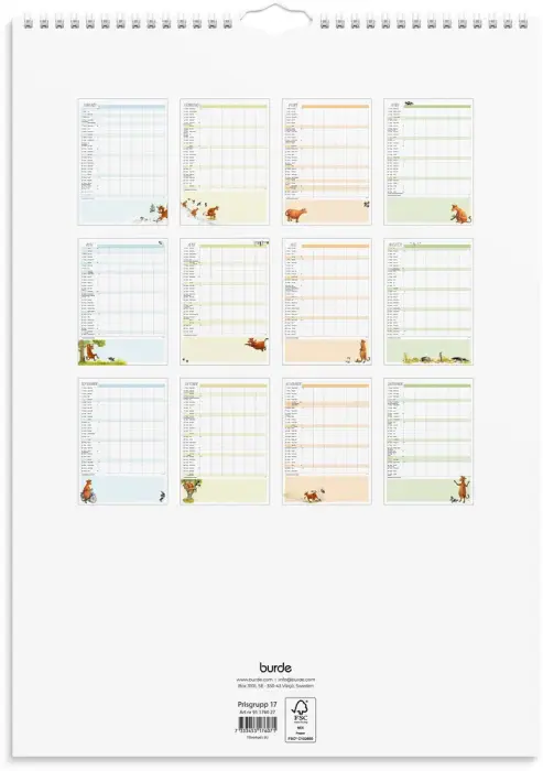 Familjekalender Mamma Mu 2027