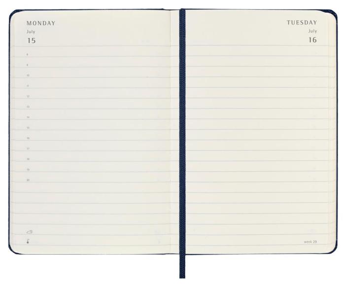 Moleskine Daily Sapphire Blue Hard Pocket 2024