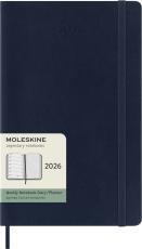 Kalender Moleskine Weekly notebook Large Blue Soft 2026