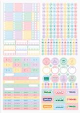 Be More Productive Pastel Stickers