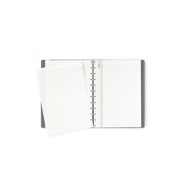 Filofax Notebook A4 linjerad Graphite