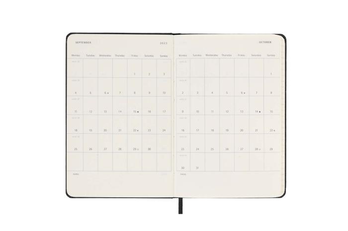 Moleskine Veckokalender Pkt Hard 22/23 Svart