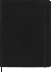 Moleskine Veckokalender XL Svart Mjuk 26/27